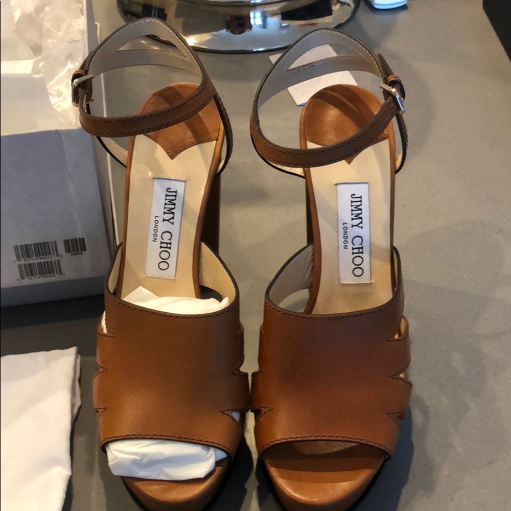 Jimmy Choo Brown High Sandal